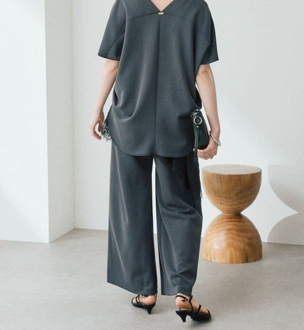  「【セットアップ着用可能/接触冷感機能付き】ドレーピーカットソー」|Tシャツ・カットソー|