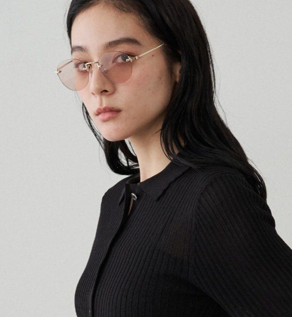  「【GALENA/ガレナ】リムレスサングラス」|サングラス|