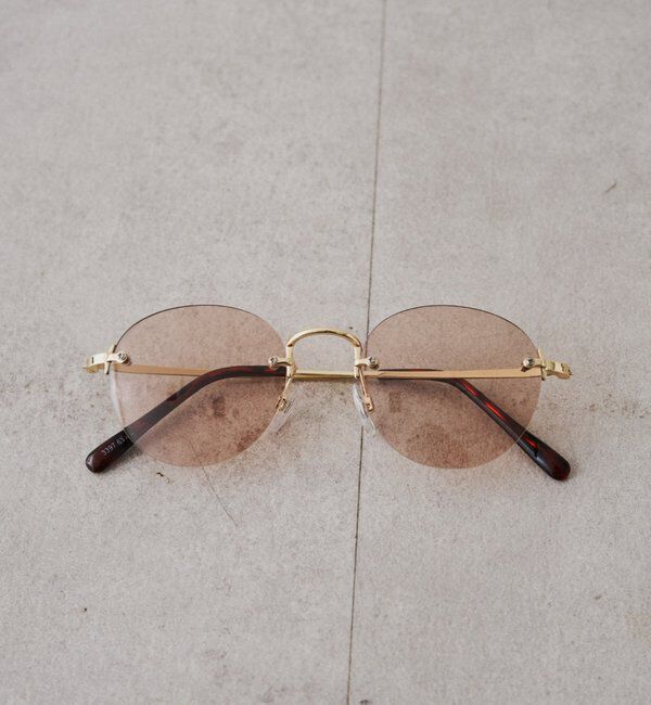  「【GALENA/ガレナ】リムレスサングラス」|サングラス|