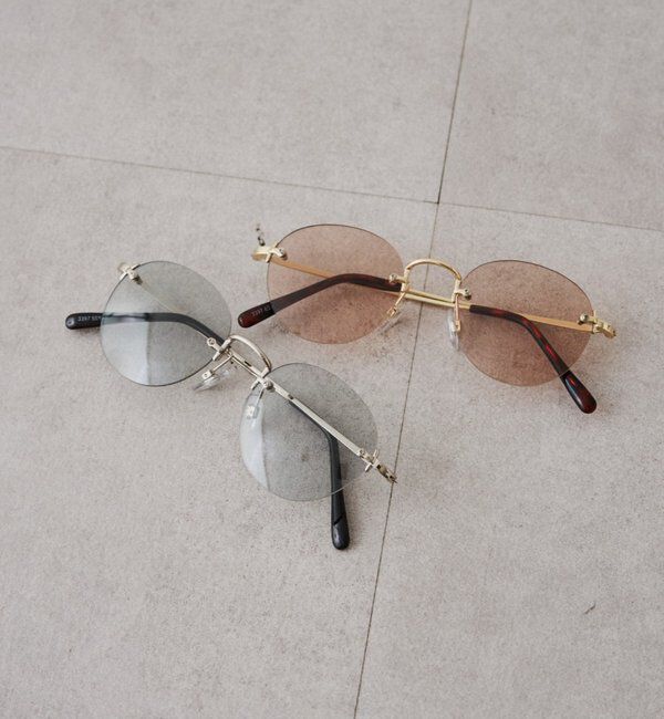  「【GALENA/ガレナ】リムレスサングラス」|サングラス|