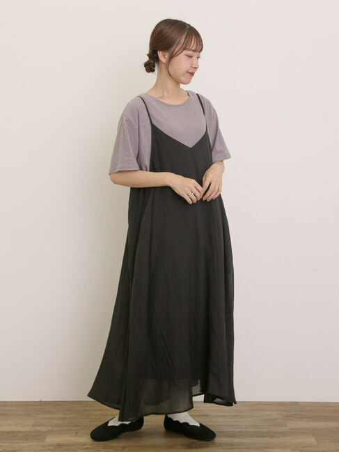 Samansa Mos2「アイレット切替フリルカットソー」|Tシャツ・カットソー|