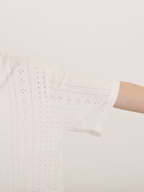 Samansa Mos2「アイレット切替フリルカットソー」|Tシャツ・カットソー|