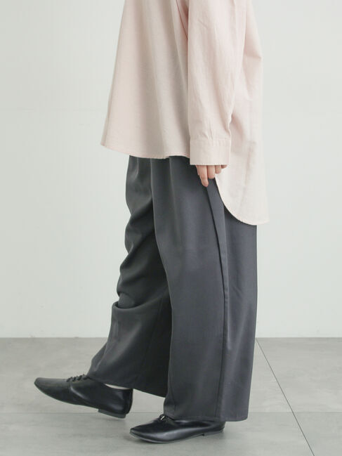 Samansa Mos2「サイド深タックバレルパンツ」|その他|