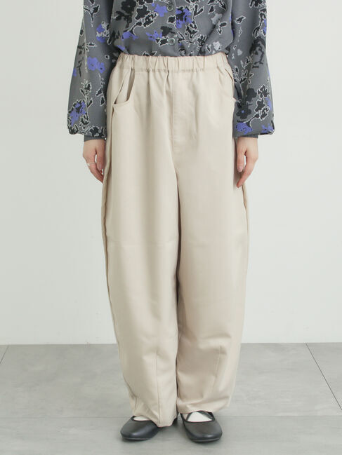 Samansa Mos2「サイド深タックバレルパンツ」|その他|