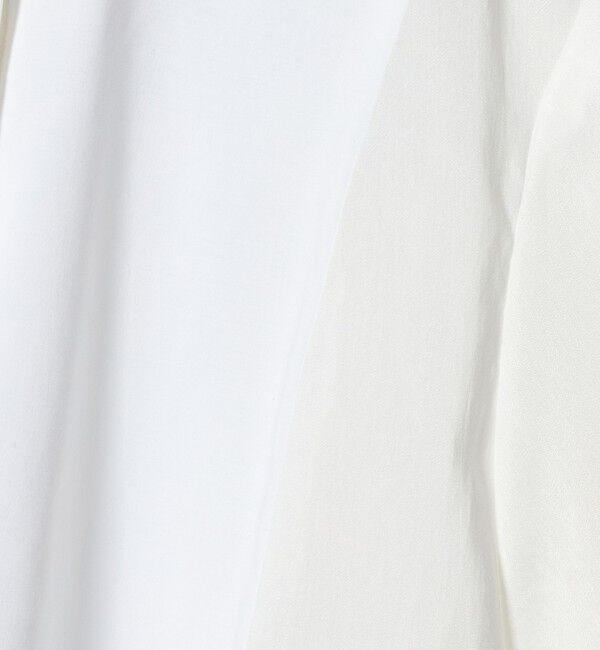 UNITED ARROWS「シアー コンビ フレア シャツ」|シャツ・ブラウス|