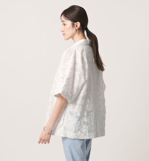 UNITED ARROWS「ラメ カット ジャガード ジャケット ‐ウォッシャブル‐」|テーラードジャケット|