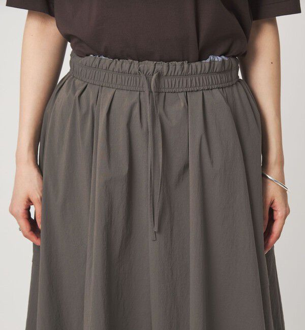 UNITED ARROWS green label relaxing「WONDER CLOTH ボリューム スカート マシンウォッシャブル ストレッチ 接触冷感 吸水速乾」|フレア|