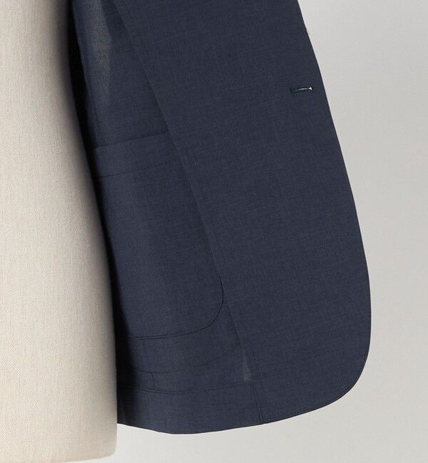 UNITED ARROWS green label relaxing「A+ ポリエステル ピンヘッド 2B スタンダード 2P セットアップジャケット -ウォッシャブル・ストレッチ・撥」|テーラードジャケット|