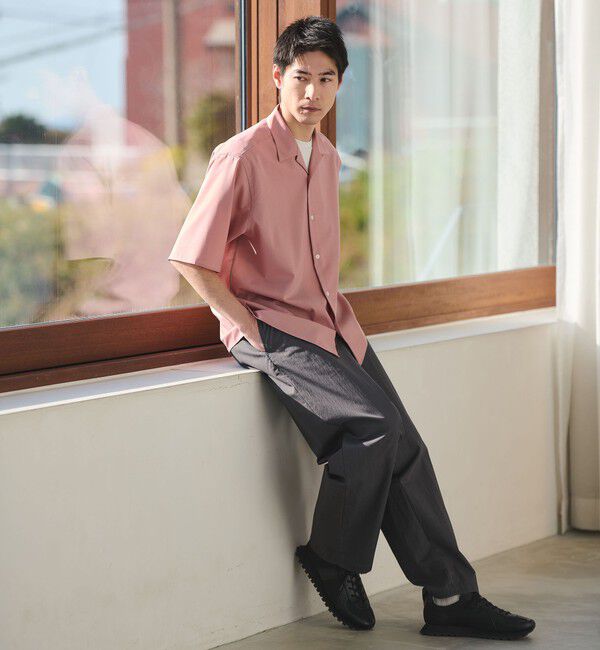 UNITED ARROWS green label relaxing「ウォッシャブルトロ オープンカラー シャツ -ストレッチ-」|シャツ・ブラウス|