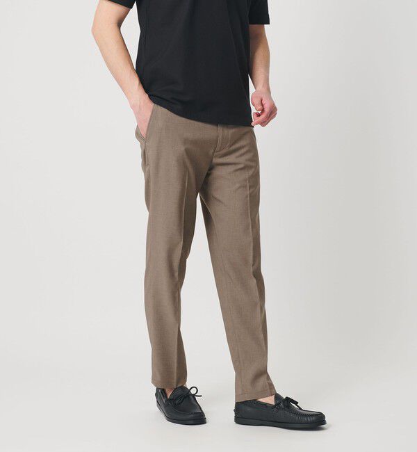 BEAUTY&YOUTH UNITED ARROWS「【WEB限定 WARDROBE SMART】 Reflax ノープリーツ スラックス パンツ」|スラックス|