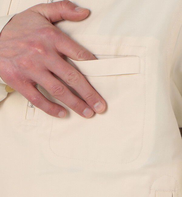 TOMORROWLAND MENS「コットンシルクグログラン ライダースブルゾン」|ブルゾン・スタジャン|