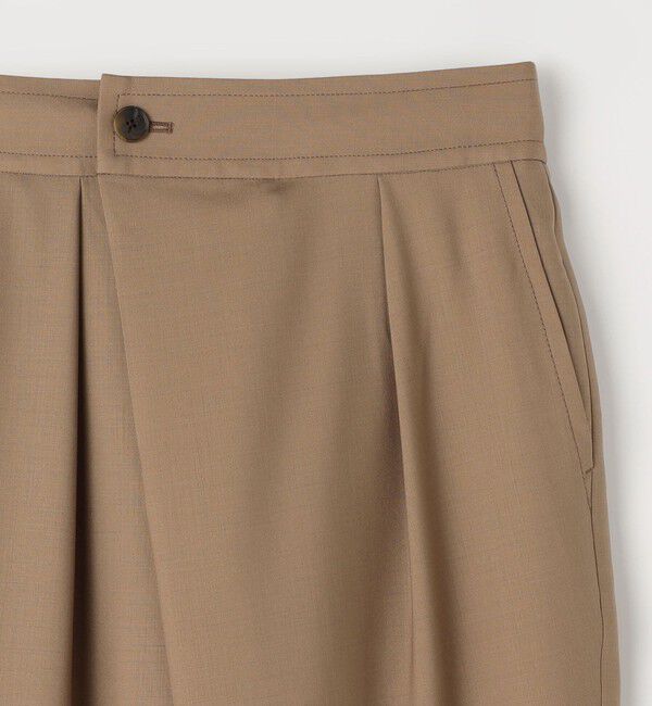 CABaN「ウールトロピカル ラップパンツ」|チノ|