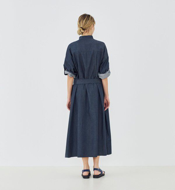 GALERIE VIE「コットンダンガリー ベルテッドシャツワンピース」|ワンピース|