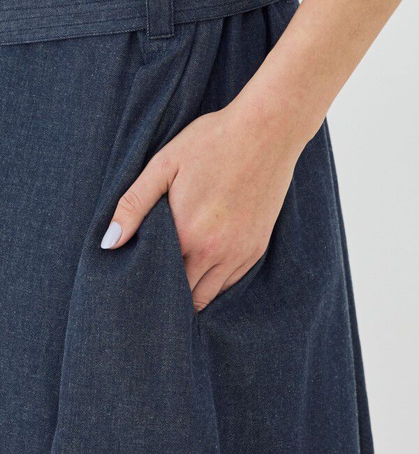 GALERIE VIE「コットンダンガリー ベルテッドシャツワンピース」|ワンピース|