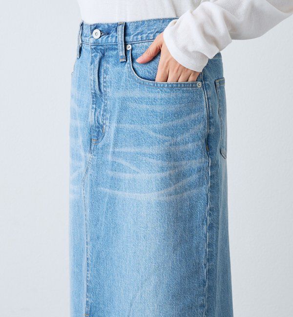  「予約【RIMH（リムエイチ）】スリットデニムスカート」|スカート|