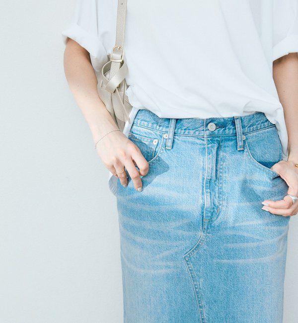  「予約【RIMH（リムエイチ）】スリットデニムスカート」|スカート|