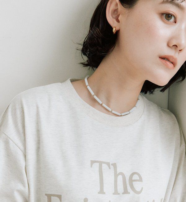  「予約【軽やかな装いのアクセントに】カラービーズネックレス」|ネックレス|