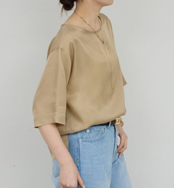  「【セットアップ対応】キュプラTeeブラウス」|シャツ・ブラウス|