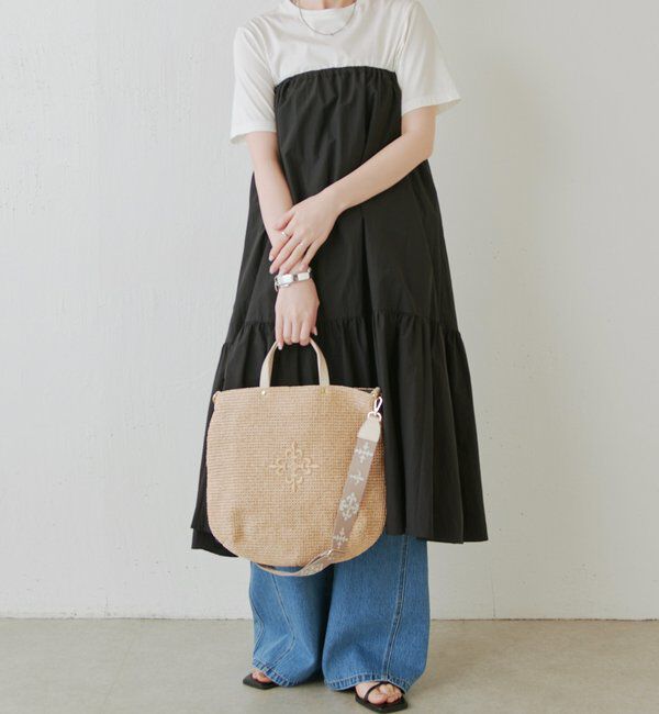  「《WEB限定》スリム2WAYトートバッグ <ナイロンラフィア>」|トートバッグ|