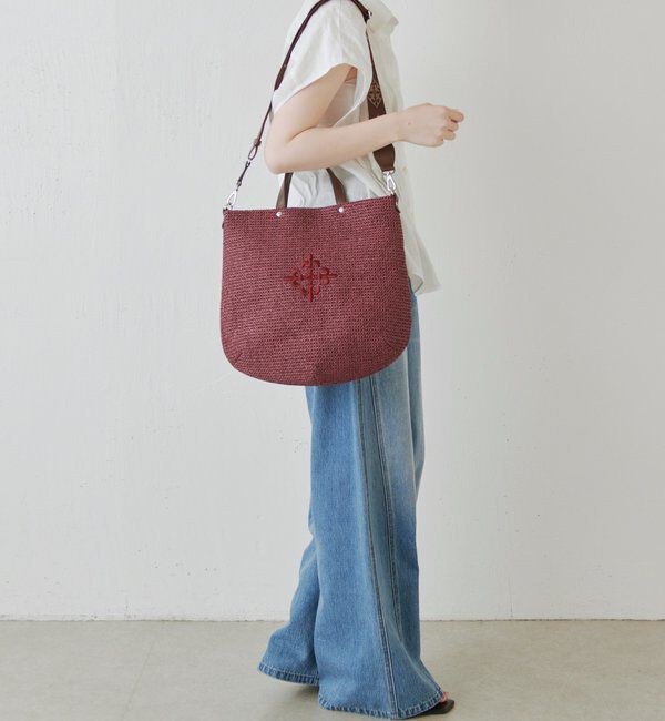  「《WEB限定》スリム2WAYトートバッグ <ナイロンラフィア>」|トートバッグ|