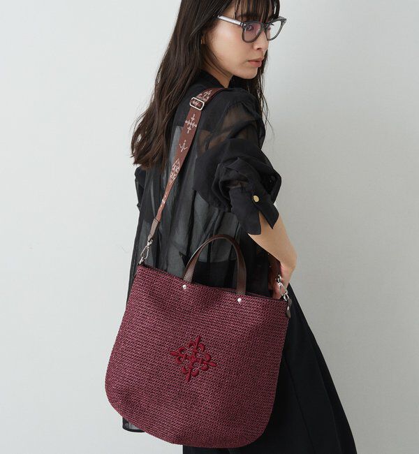  「《WEB限定》スリム2WAYトートバッグ <ナイロンラフィア>」|トートバッグ|