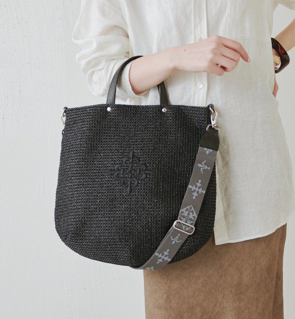  「《WEB限定》スリム2WAYトートバッグ <ナイロンラフィア>」|トートバッグ|