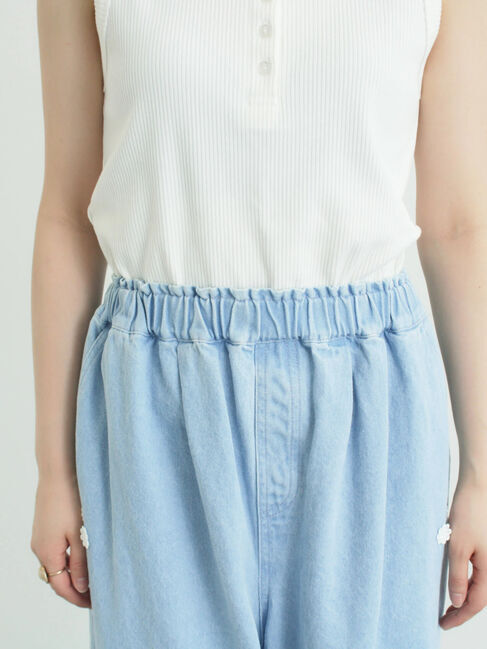 Samansa Mos2「3Dレースモチーフ付きパンツ」|その他|