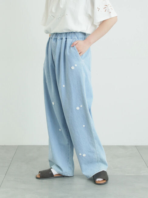 Samansa Mos2「3Dレースモチーフ付きパンツ」|その他|