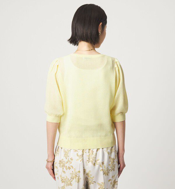 UNITED ARROWS green label relaxing「ハニカム タック スリーブ プルオーバー ニット」|ニット・セーター|