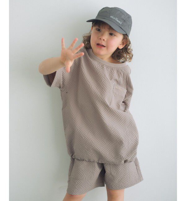 UNITED ARROWS green label relaxing「【別注】＜WILD THINGS＞ ポケット プルオーバー Tシャツ / キッズ 110cm-130cm」|シャツ・ブラウス|BEIGE