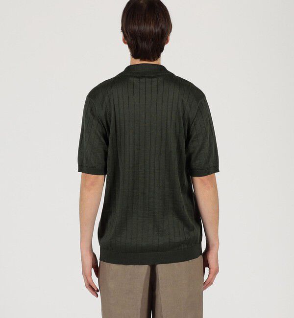 TOMORROWLAND MENS「ラミー ハーフスリーブ プルオーバーニット」|ニット・セーター|