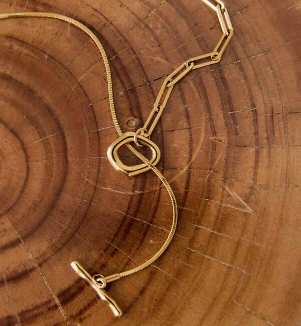  「【R.good（アールドットグッド）】スネーク&times;チェーンラリエット」|ネックレス|