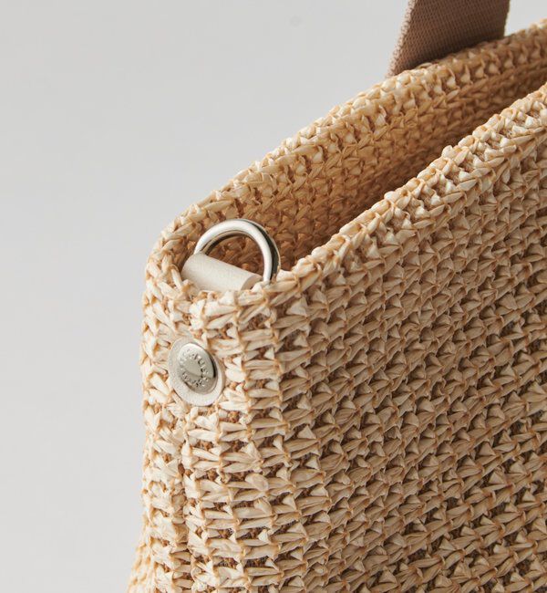  「ナイロンラフィアデイリーミニトートバッグ」|トートバッグ|