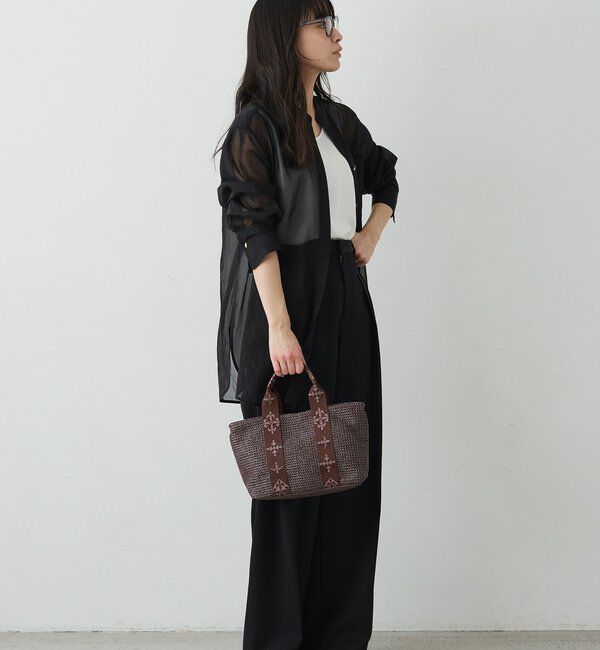  「ナイロンラフィアデイリーミニトートバッグ」|トートバッグ|