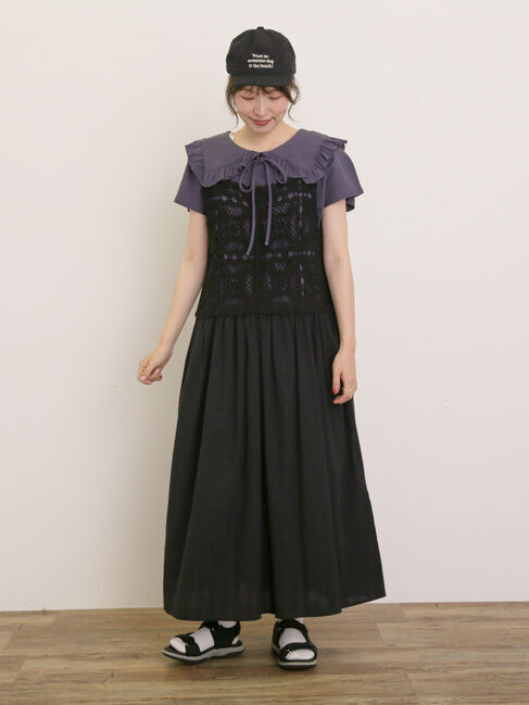 Samansa Mos2「セーラー襟Tシャツ」|Tシャツ・カットソー|