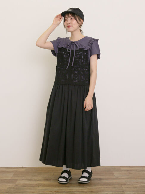 Samansa Mos2「セーラー襟Tシャツ」|Tシャツ・カットソー|