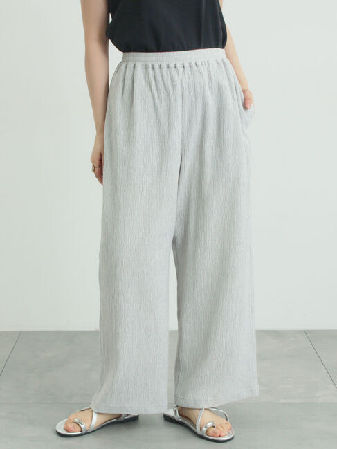 Samansa Mos2「【吸水速乾】イージーパンツ」|その他|グレー