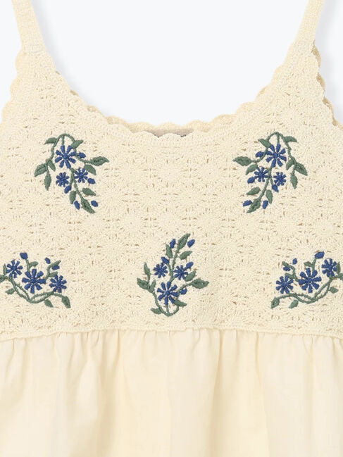 Samansa Mos2「ニットドッキングレースビスチェ」|ダウンベスト・ベスト|