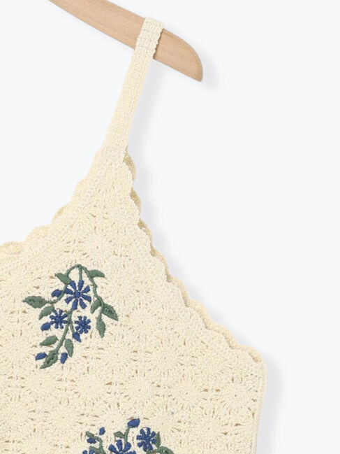 Samansa Mos2「ニットドッキングレースビスチェ」|ダウンベスト・ベスト|