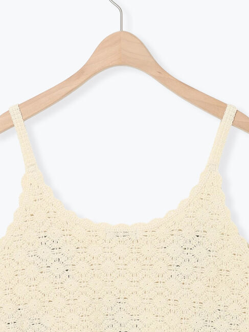 Samansa Mos2「ニットドッキングレースビスチェ」|ダウンベスト・ベスト|