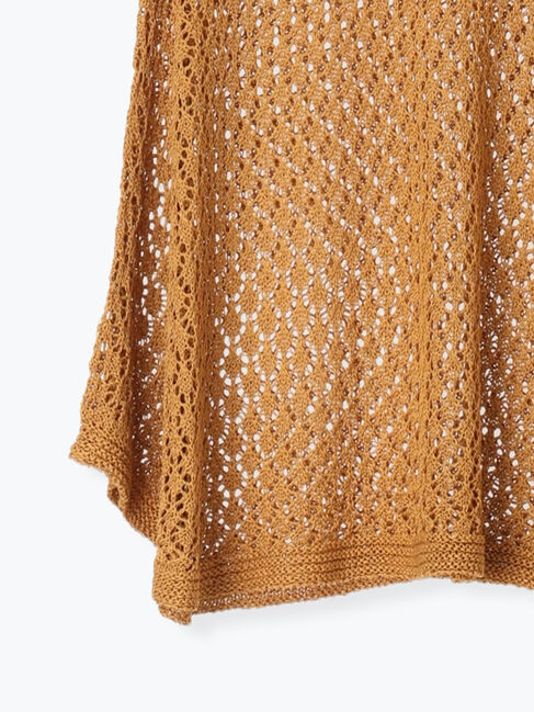 Samansa Mos2「麻タッチレース編み2WAYノースリーブチュニック」|ダウンベスト・ベスト|