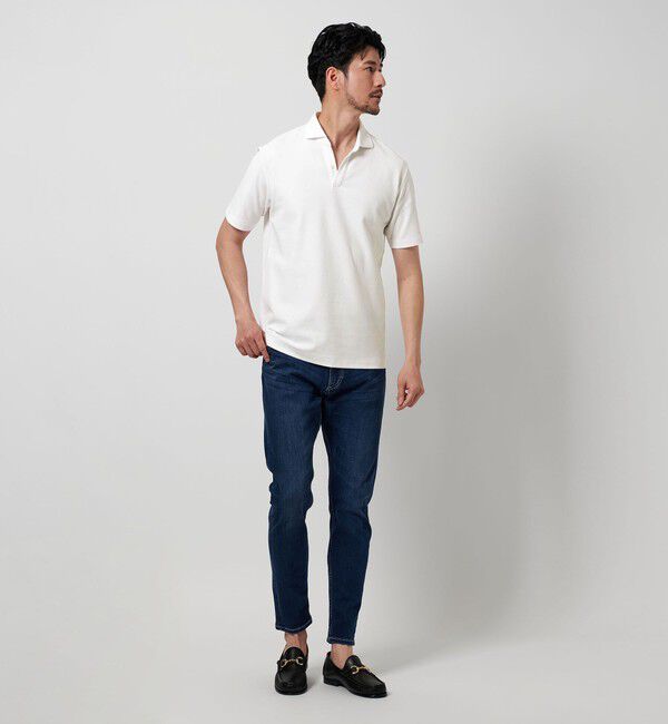 BEAUTY&YOUTH UNITED ARROWS「【WEB限定 WARDROBE SMART】ステイ クリーン ピケ スキッパー ポロシャツ【抗菌防臭】」|ポロシャツ|