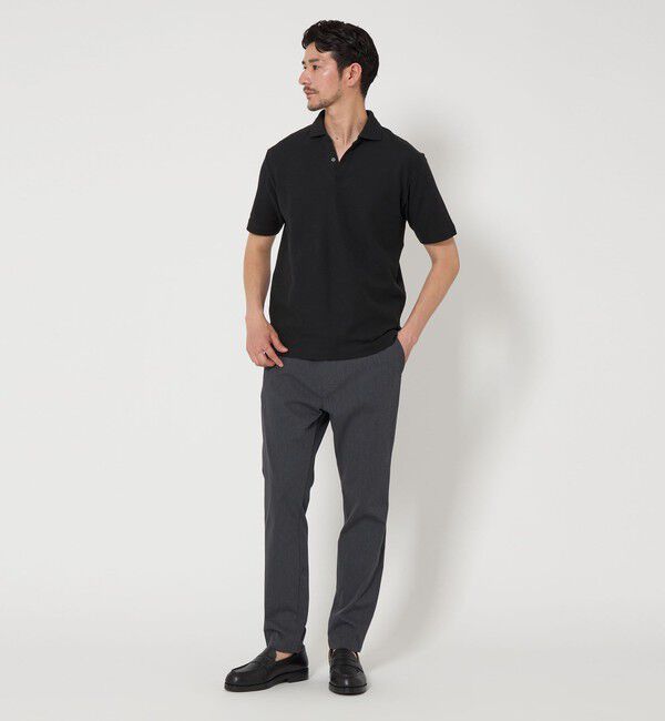 BEAUTY&YOUTH UNITED ARROWS「【WEB限定 WARDROBE SMART】ステイ クリーン ピケ スキッパー ポロシャツ【抗菌防臭】」|ポロシャツ|