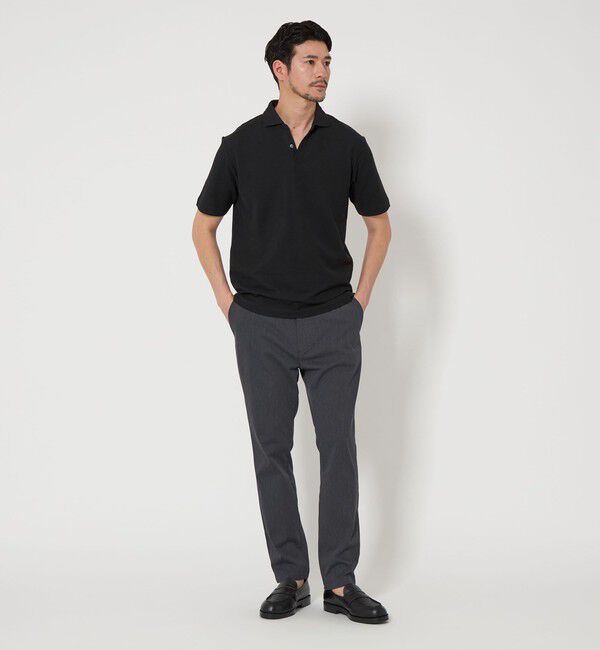 BEAUTY&YOUTH UNITED ARROWS「【WEB限定 WARDROBE SMART】ステイ クリーン ピケ スキッパー ポロシャツ【抗菌防臭】」|ポロシャツ|