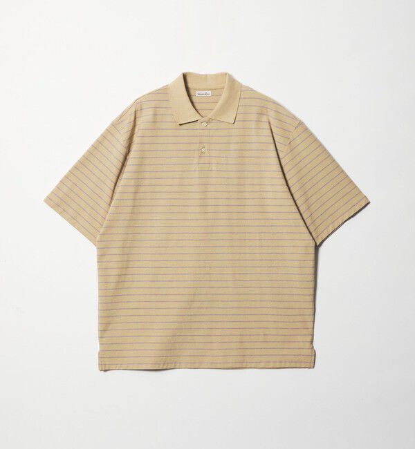 STEVEN ALAN「＜Steven Alan＞ ツイスト ボーダー ポロシャツ」|ポロシャツ|BEIGE