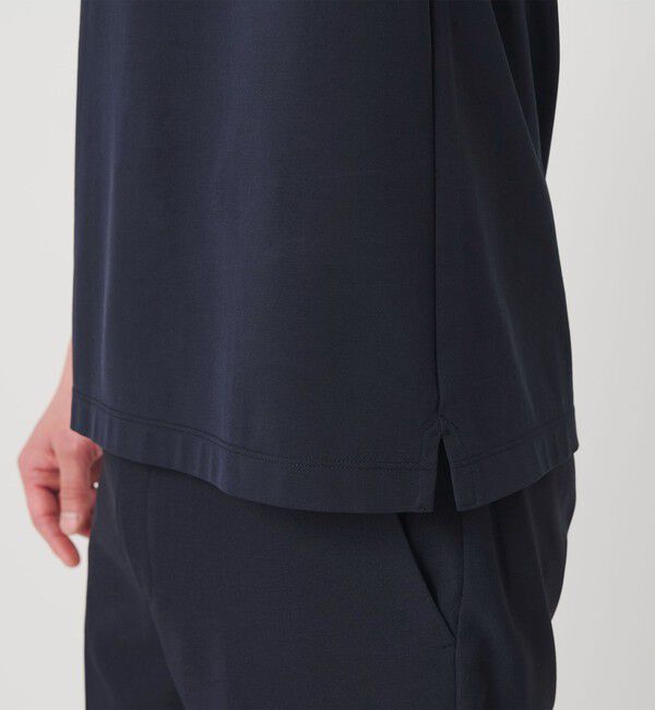 BEAUTY&YOUTH UNITED ARROWS「【WEB限定 WARDROBE SMART】クール ハイゲージ モクロディ スキッパー ポロシャツ【抗菌防臭・接触冷感】」|ポロシャツ|