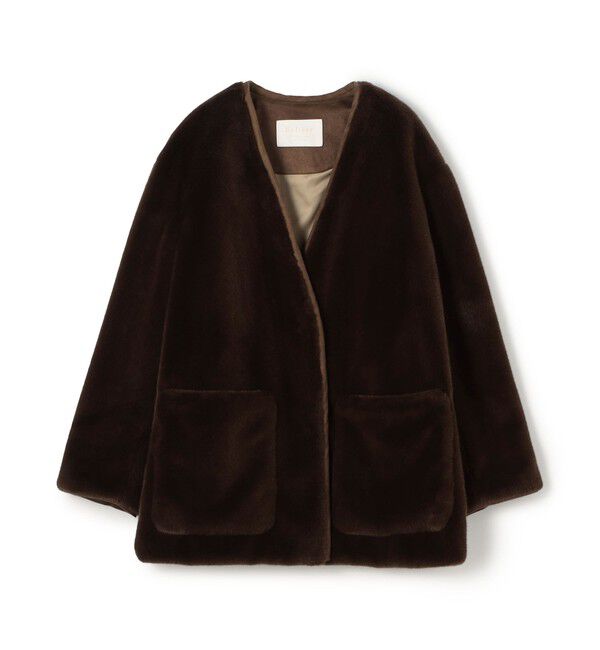 Ballsey「スムースファー Vカラージャコット」|その他|49 ダークブラウン
