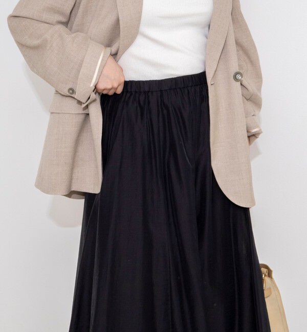 NOLLEY'S sophi「ウォッシャブルシアーボリュームフレアロングスカート」|フレア|