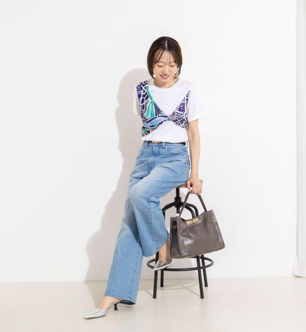 NOLLEY'S「ウォッシャブルスカーフTシャツ」|Tシャツ・カットソー|