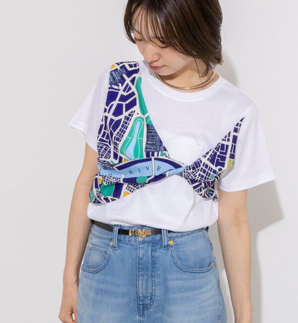 NOLLEY'S「ウォッシャブルスカーフTシャツ」|Tシャツ・カットソー|